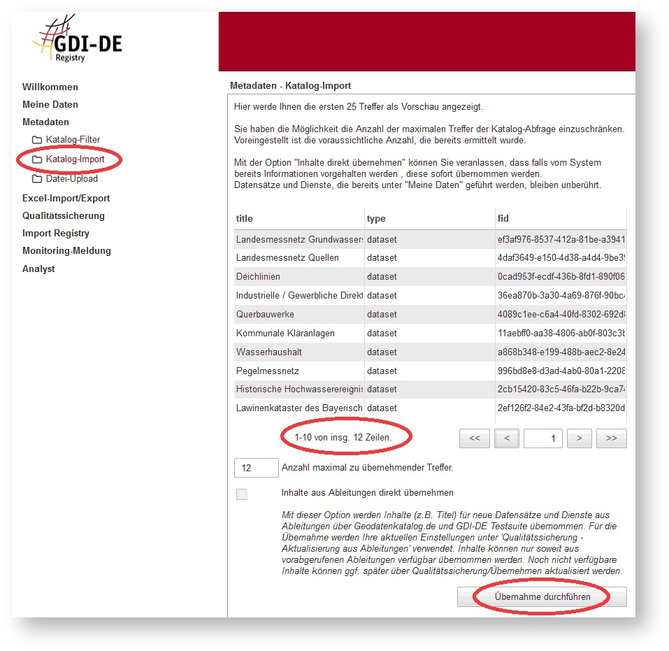 GDI-DE Registry > Kapitel 6.1: Datenimport > katalog-filter2.jpg